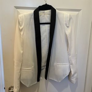 Black & white blazer 97% polyester 3% spandex